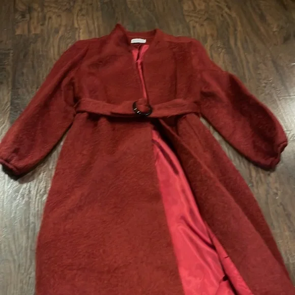 Vintage Dark Red Coat- New York Made is USA - Picture 3 of 11